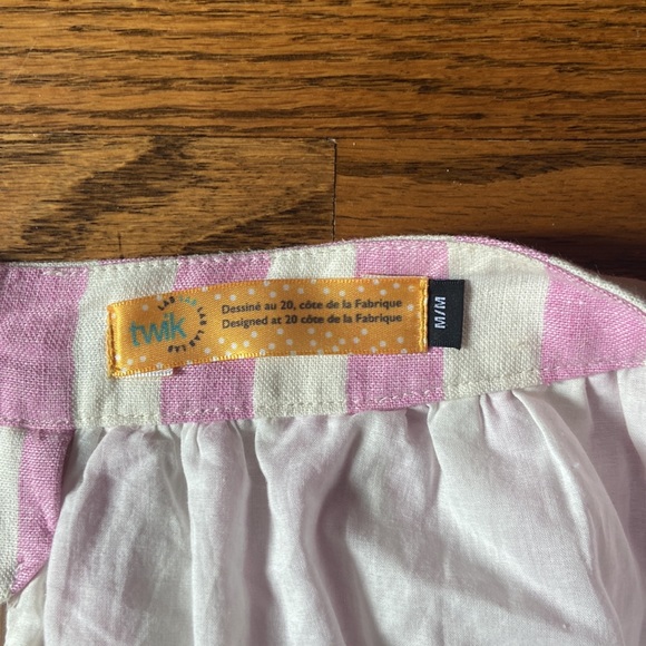 Pink candy stripe skirt - Picture 3 of 4